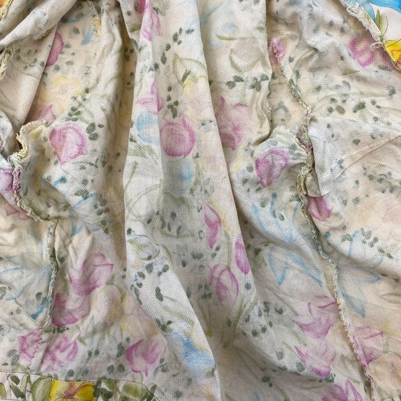 Vintage 50s Floral Blazer Yellow Jacket - Picture 7 of 12